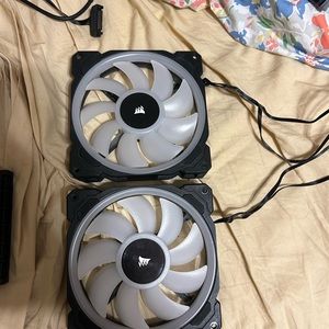 LL140mm Corsair rgb fans with rgb hub